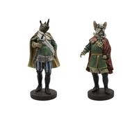 Figura Decorativa Home ESPRIT Multicolor Animal 20 x 15 x 42 cm (2 Unidades)