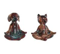 Figura Decorativa Home ESPRIT Multicolor Animales 20 x 13,5 x 22,5 cm (2 Unidades)