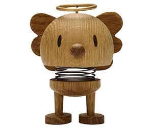 Figura decorativa Hoptimist Angel Bumble S Roble, ángel, figura bamboleante, madera de roble, 7,1 cm