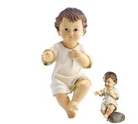 Figura decorativa para niño, Jesús, colección de belén de resina, diseño de estatua católica cristiana, decoración para el hogar, familias, temporada festiva