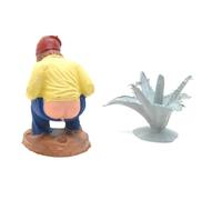Figura del belén oculto de 5cm. encuentra la figura navideña. el hombre que hace caca. estatuilla cagando. conjunto de escena de natividad, figuras, jesús. 3 reyes. modelos a escala