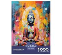 Figura del Buda, Templo Puzzle Imposible,desafío for Adults Entretenimiento Creativo 1000 Piezas Obra De Arte De Juego De para Adultos Y Niños A Partir De 12 Años 70x50cm/1000pcs