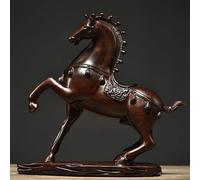 Figura Del Caballo Zodíaco Chino, Estatua Pie Feng Shui Para 2026, Adorno Que Atrae La Prosperidad, La Riqueza Y La Suerte, Ideal Para El Salón(Ebony,30cm/11.8in)