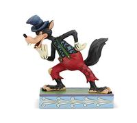 Figura del Lobo Feroz de "Los Tres Cerditos", Diseñada por Jim Shore, Disney Traditions, Enesco