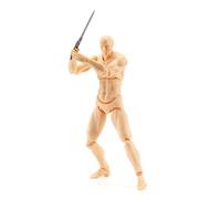 Figura del modelo artístico figure-motion con articulaciones flexibles | Figura de acción realista como signo para arte, pintura, manga, cómic, fotografía, escultura, animación, estudio, creativo