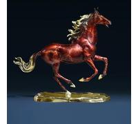 Figura Del Zodiaco Del Año Nuevo Lunar 2026, Mascota Del Año Del Caballo, Estatua Del Caballo Chino Feng Shui, Perfecta For Decoración Del Hogar Y La Oficina(Red,M)