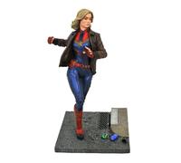 Capitana marvel estatua resina 28 cm marvel movie premier collection