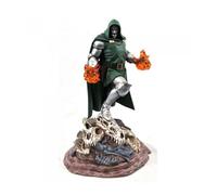 Figura diamond select toys marvel gallery comic re - run doctor doom pvc diorama 25.5cm