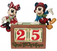 ¡Figura Disney! Mickey y Minnie con el día de Navidad - ENESCO
