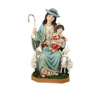 Figura Divina Pastora Resina Pintada a Mano 30 cm