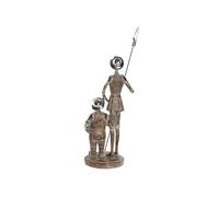Figura Don Quijote y Sancho Panza Resina 7x7x25 cm