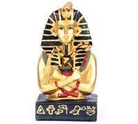 Figura Egipto - Tutankamon Egipcio Dorado con Báculo y Mayal