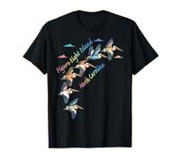 Figura Eight Island Carolina del Norte Colorido Pelícano Tie-Dye Camiseta