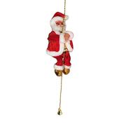Figura eléctrica de Papá Noel con escalera, decoración navideña para decoración festiva del hogar (multicolor, talla única)