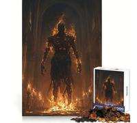 Figura en Llamas en la Catedral,Rompecabezas Agni de 1000 Piezas para Adolescentes Desarrolla la Capacidad de razonamiento,es Ideal para Momentos de Ocio y Ofrece un Regalo entrañable (38x52cm)