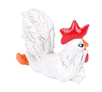 Figura Encantadora de Gallo, Escultura Artística de Mesa con Postura Encantadora para Diseño de Interiores Divertido, 4,72x1,97x3,74 Pulgadas