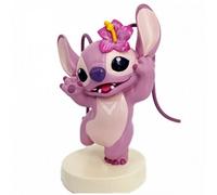 Figura Enesco Disney Lilo y Stitch - Ángel con Flor en Resina Pintada a Mano
