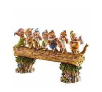 Disney Traditions, Figura de los 7 enanitos de "Blancanieves" yendo a trabajar, para coleccionar, Enesco, 35.6 x 8.9 x 21 cm, Multicolor
