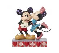 Disney Traditions - Figura de Mickey Minnie Besos en Las mejillas