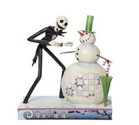 Figura enesco disney pesadilla antes de navidad jack descubriendo muñeco de nieve