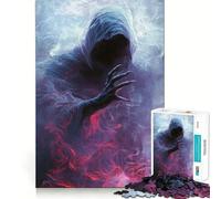 Figura espectral en Humo, Rompecabezas de 1000 Piezas para Adultos, Juguete Inteligente, diversión en Interiores, Corte Suave, selección de Deseos de Papá Noel 38x26cm