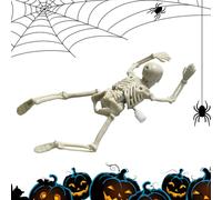 Figura Esqueleto Genérico | Halloween Esqueleto Figura Mecánica Juguetes, Decorativa Cabeza de Muerte para Estantería Casa Fiesta Adultos Coleccionista