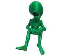 Figura Extraterrestre de Ciencia ficción alienestatua para decoración del hogar, Escritorio o jardín | Escultura de Resina Espacial de Criatura, OVNI - Modelo temático de Arte Coleccionable para