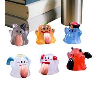 Figura fantasma - 6 piezas que brillan en el oscuro Ghost Car Armature Esta decoración fantasma de resina cuenta con un diseño de lengua grande y humorística que llama la atención como una