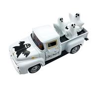 Figura Fantasma En El Camión - Figura Decorativa Juguetona De Halloween, Miniatura De Camión Vintage con Espíritu, Acento ' Creativo para El Otoño | Decoración De Mesa para La S