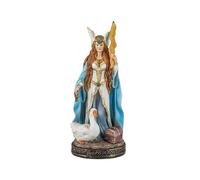 Figura Frigg Diosa nordica del Amor, Maternidad, Matrimonio y sabiduria de Resina Pintada a Mano de 20 cm