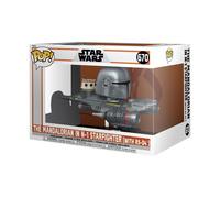 Figura Funko POP Rides Deluxe Star Wars Mandaloriano En N-1 Starfighter (#670)