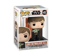 Figura Funko POP Star Wars El Mandaloriano Luke Skywalker Con Grogu (#482)