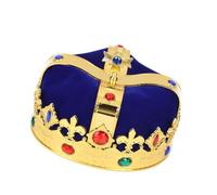 Figura geográfica de corona de rey adornado con piedras preciosas para disfrazarse espectáculo de niños cumpleaños fiesta fiesta de fotos