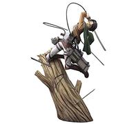 Figura Gigante atacante Staute, Figura de acción Levi Ackermann Modelo Batalla en árbol, Figura de Anime de PVC, Juguetes Hechos a Mano para decoración de Escritorio