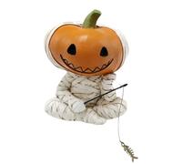 Figura gótica de Halloween para agua | Aquarium and Garden Pond Edge | Pumpkin Mummy Fishing Figure | Spooky Gothic Statue Decor for Party Home Garden Shelf Room Table Christmas