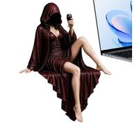 Figura Gótica Oscuro Fantasía Figura Gótica Señora Sin Cara Vestido