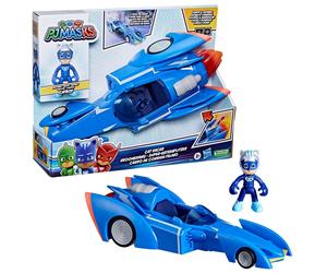 Figura hasbro gatomovil pj masks power heroes - súper gato - móvil