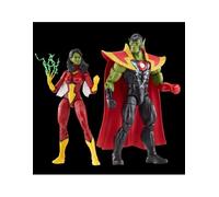Figura hasbro marvel legends series avengers skrull queen & super - skrull