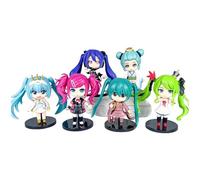 Figura Hatsune, Versión Kimono Q 6 Piezas Figura Hatsune 11 Cm/4,3 Pulgadas Hecho A Mano PVC Patrón De Personaje Estatua Adorno Regalos (b)