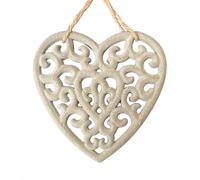 Figura Hormigón Corazón - Hecho a Mano Decoración para Jardín Y Casa de