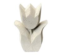 Figura Hormigón Tulipán Toppy - Hecho a Mano Decoración para Jardín Y Casa Flor