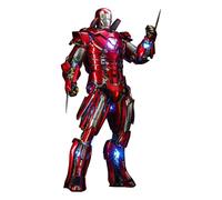 Hot Toys 1:6 Iron Man Mark XXXIII Armadura Traje Up - Silver Centurion - Iron Man 3