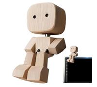 Figura humana de madera | Decoración de figura de hombre de madera agitada | Decoración divertida para tablero de escritorio, escultura decorativa para salidas familiares, viajes por carretera, sala