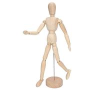 Figura humana de madera modelo de juguete de la muñeca de las extremidades móviles modelos de boceto de arte decoración del hogar