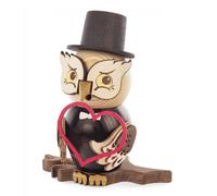 Figura Humeante Búho Novio Nuevo 19,5cm Hochzeitseule Eulenbräutigam el Padrino