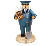 Figura Humeante Fumador Grande Capitán ( Bch ): 14x25cm Nuevo Fumador Nieve