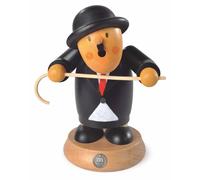 Figura Humeante Fumador Müllerchen Charlie Chaplin ( Bch ): 13x16cm Nuevo