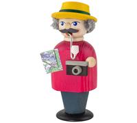 Figura Humeante Turista Bxhxt 6x14x7cm Nuevo Fumador Ocio Fotógrafo