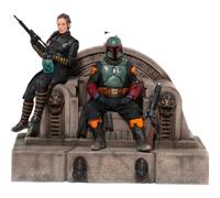 Figura Iron Studios Boba Fett y Fennec Shand en Trono Star Wars Deluxe 1:10