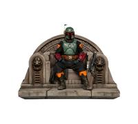 Figura Iron Studios Star Wars Boba Fett On Throne Deluxe Art Scale 1/10